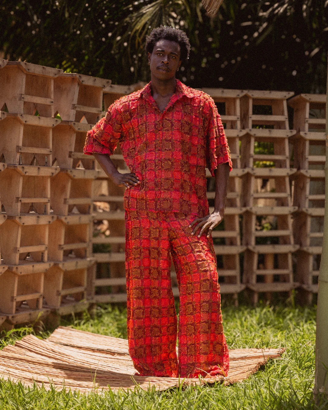 crimson pattern set